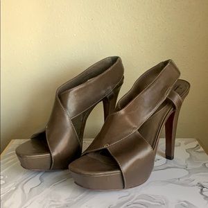 DVF “Zia” Leather Platform Sandal